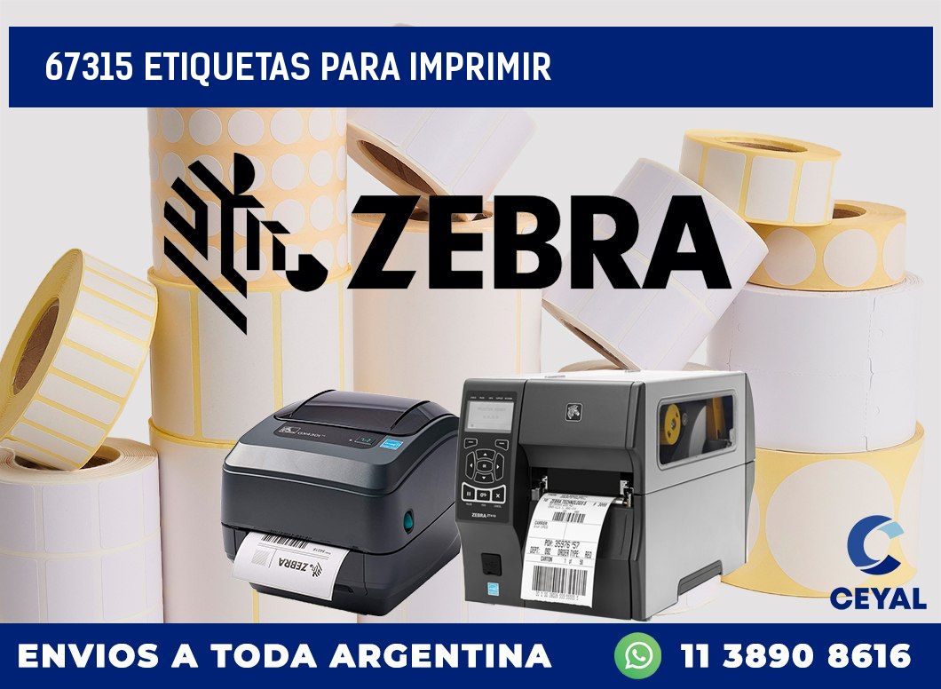 67315 ETIQUETAS PARA IMPRIMIR