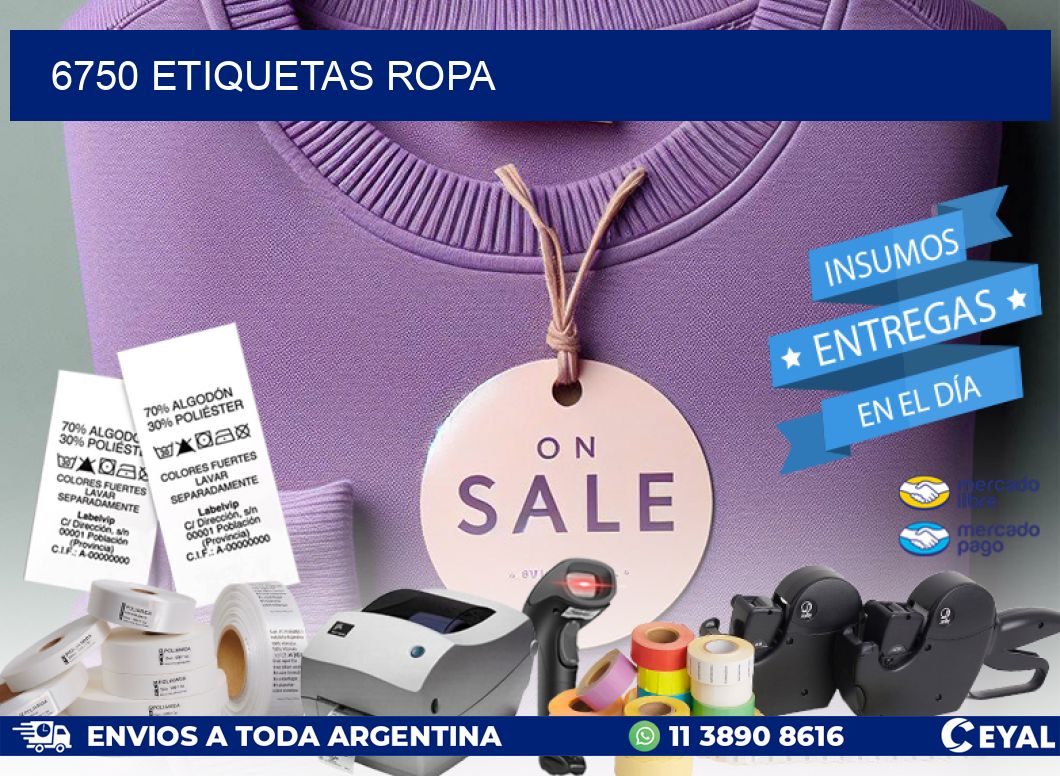6750 ETIQUETAS ROPA