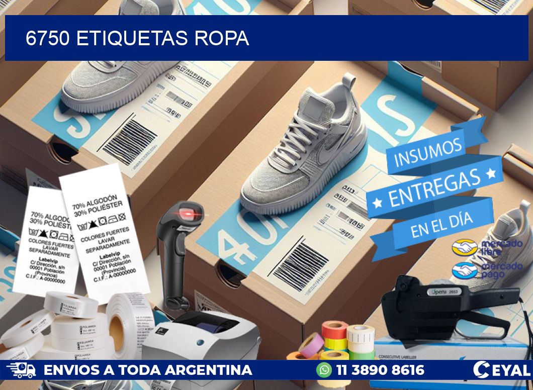 6750 ETIQUETAS ROPA