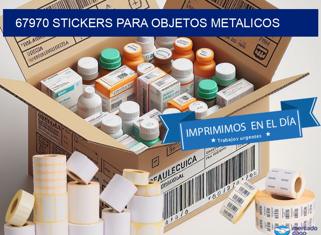 67970 STICKERS PARA OBJETOS METALICOS