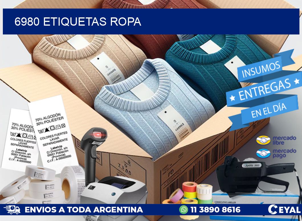 6980 ETIQUETAS ROPA