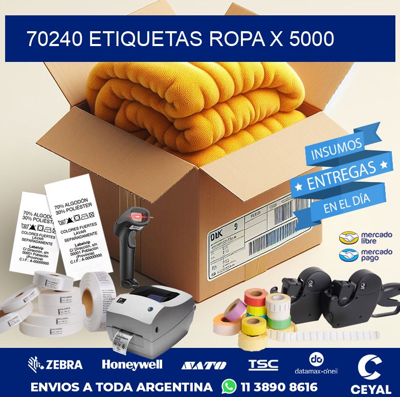 70240 ETIQUETAS ROPA X 5000