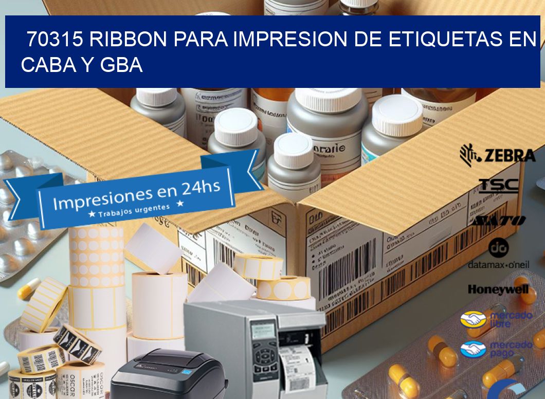 70315 RIBBON PARA IMPRESION DE ETIQUETAS EN CABA Y GBA