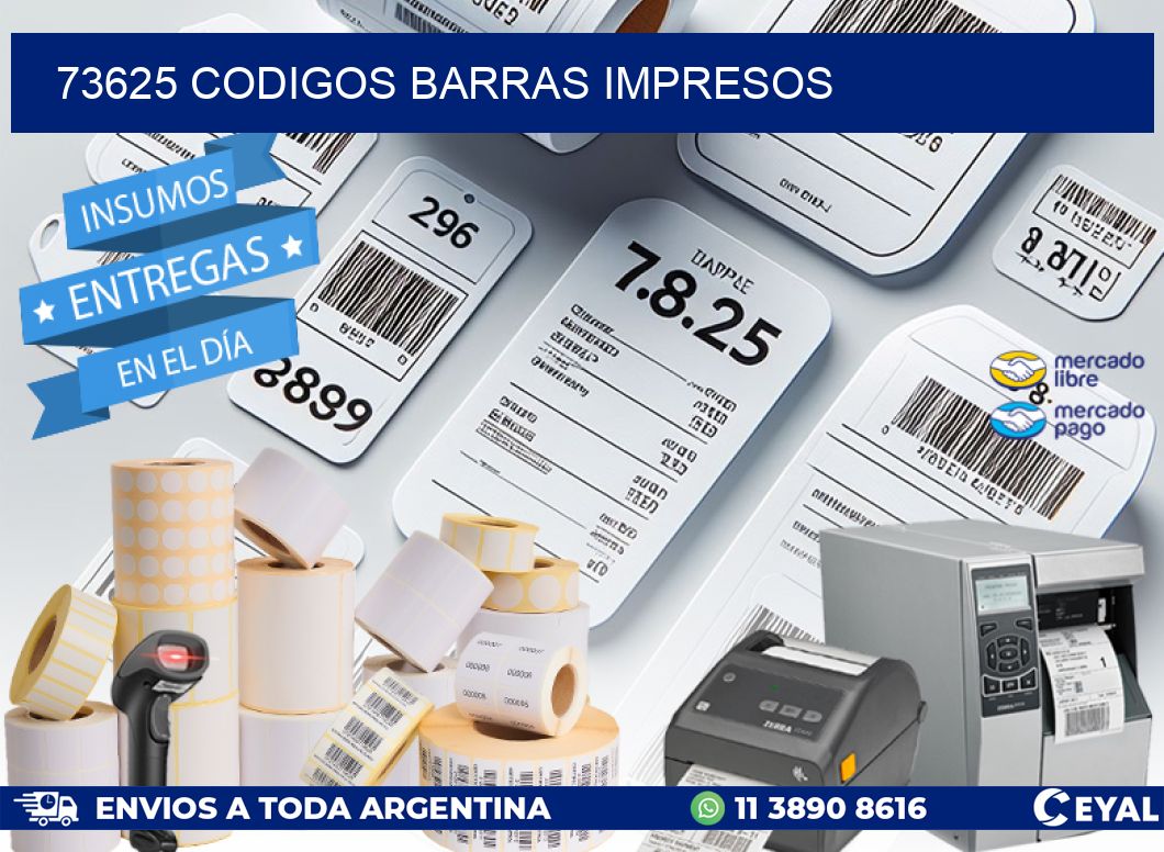 73625 codigos barras impresos