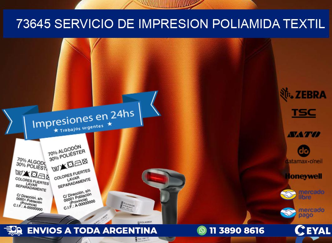 73645 SERVICIO DE IMPRESION POLIAMIDA TEXTIL