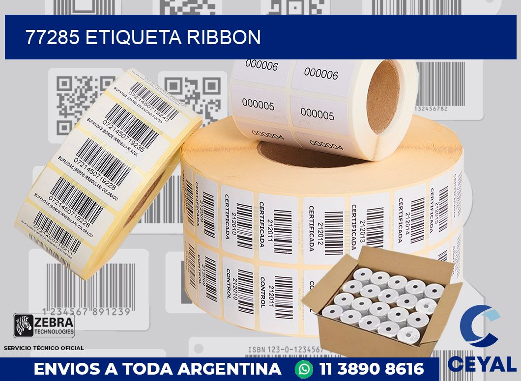 77285 etiqueta ribbon