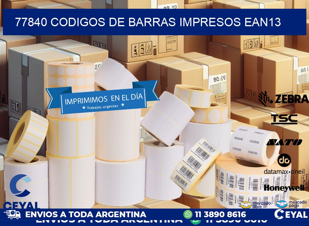 77840 codigos de barras impresos ean13
