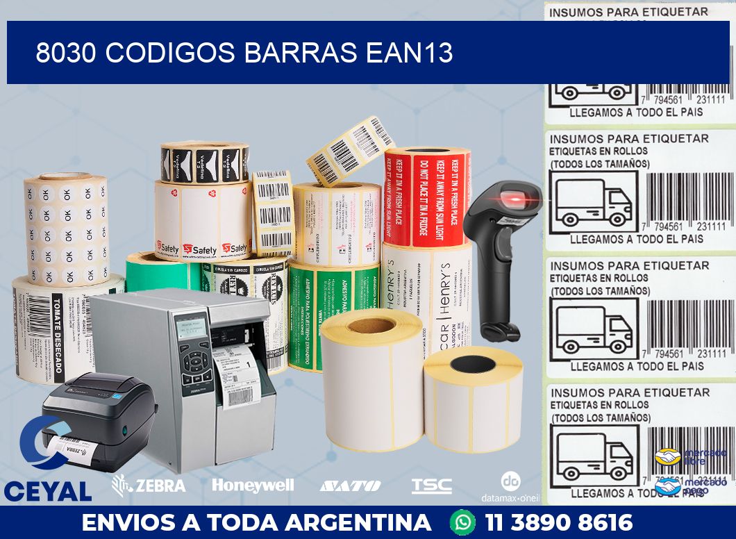 8030 CODIGOS BARRAS EAN13