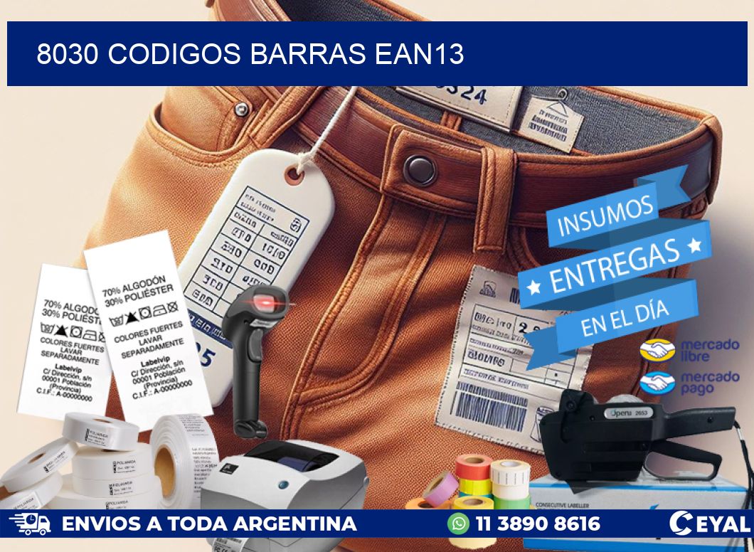 8030 CODIGOS BARRAS EAN13
