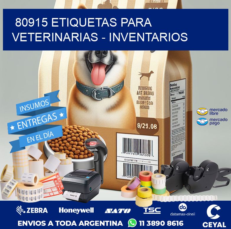 80915 ETIQUETAS PARA VETERINARIAS - INVENTARIOS