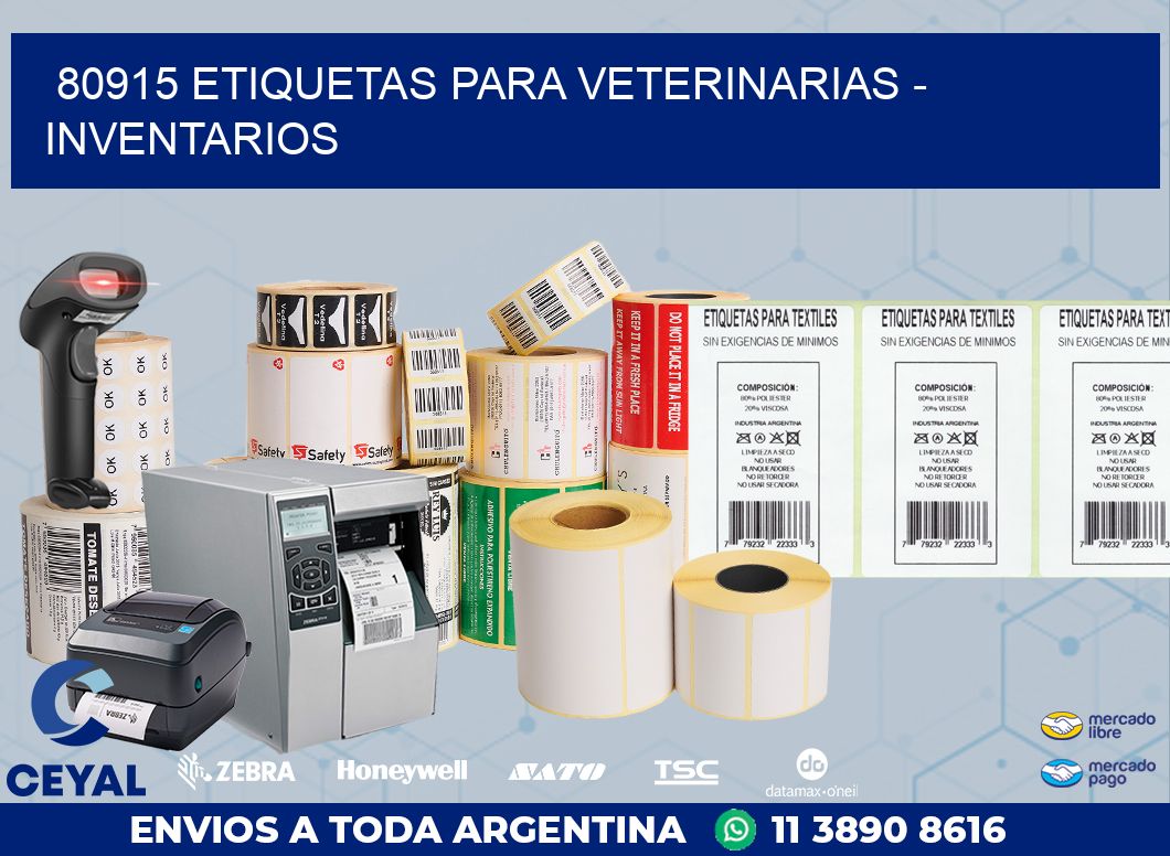80915 ETIQUETAS PARA VETERINARIAS - INVENTARIOS