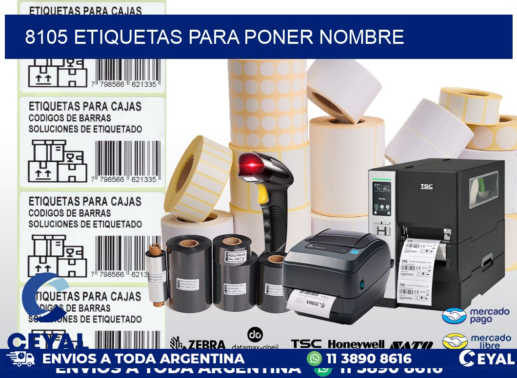 8105 ETIQUETAS PARA PONER NOMBRE