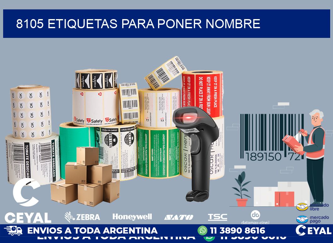 8105 ETIQUETAS PARA PONER NOMBRE