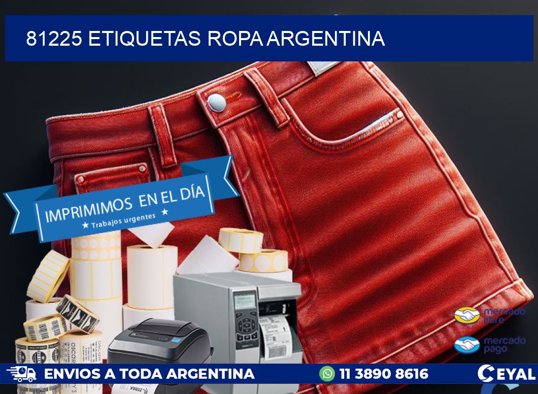 81225 ETIQUETAS ROPA ARGENTINA