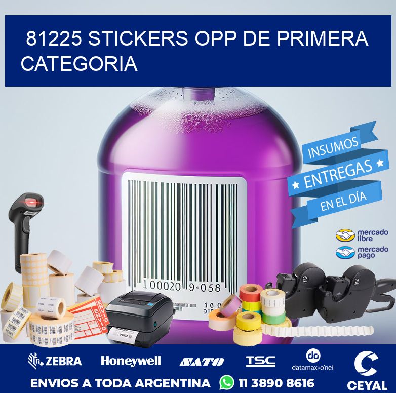 81225 STICKERS OPP DE PRIMERA CATEGORIA