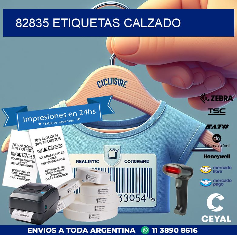82835 ETIQUETAS CALZADO
