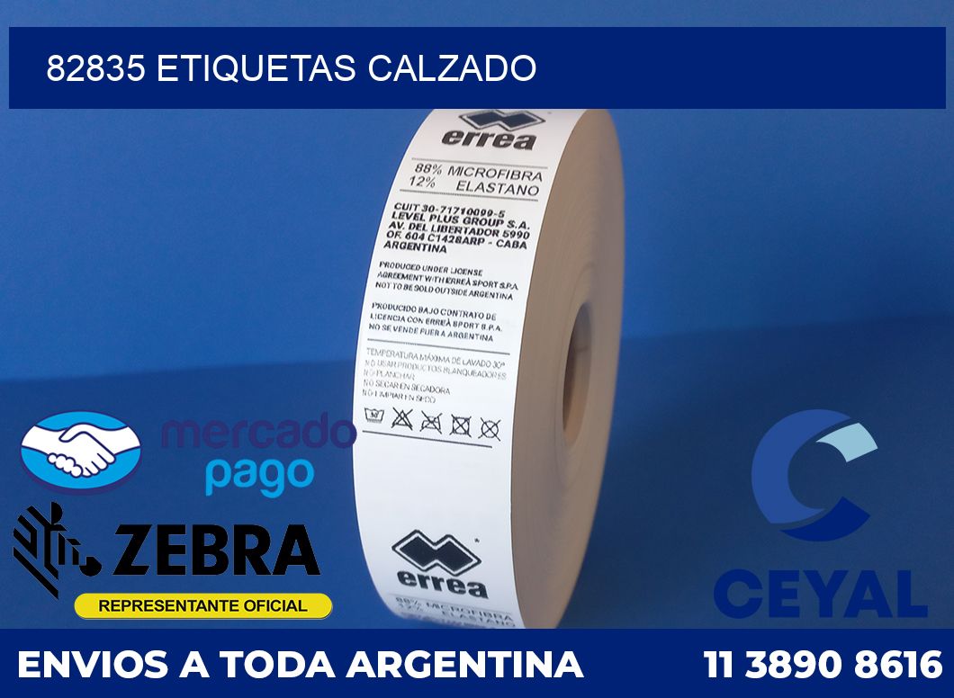 82835 ETIQUETAS CALZADO