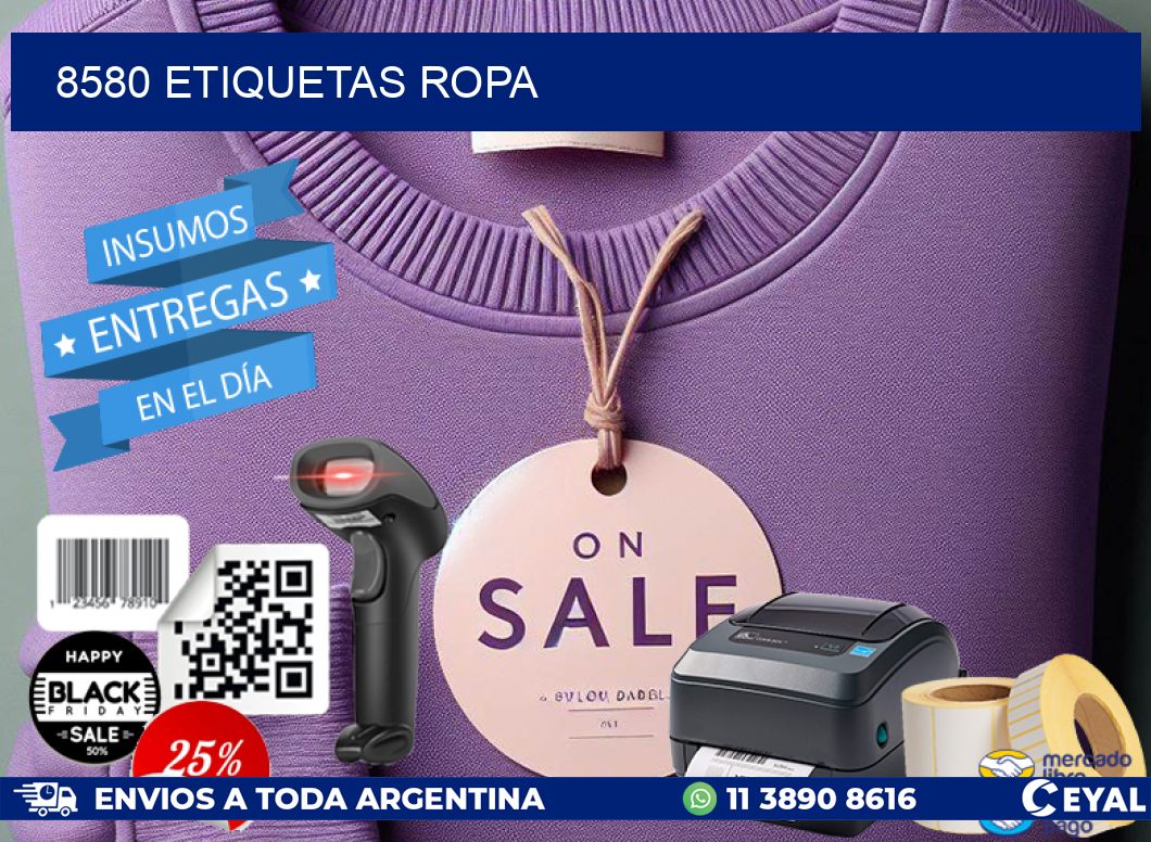 8580 ETIQUETAS ROPA