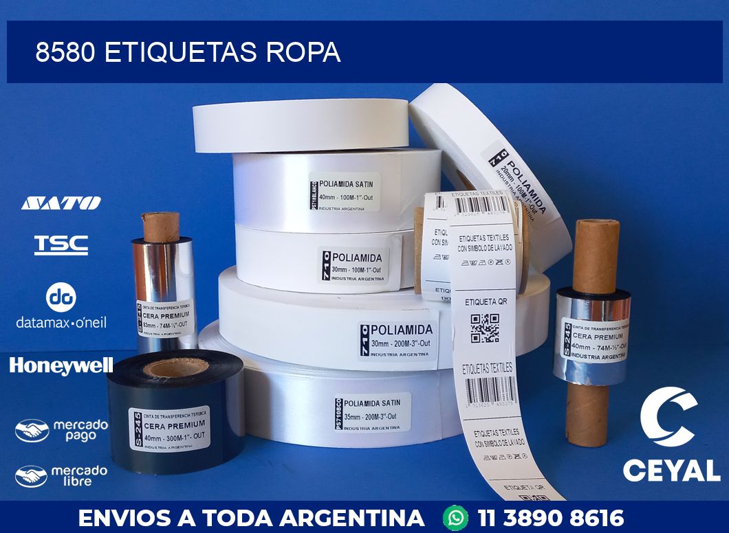 8580 ETIQUETAS ROPA