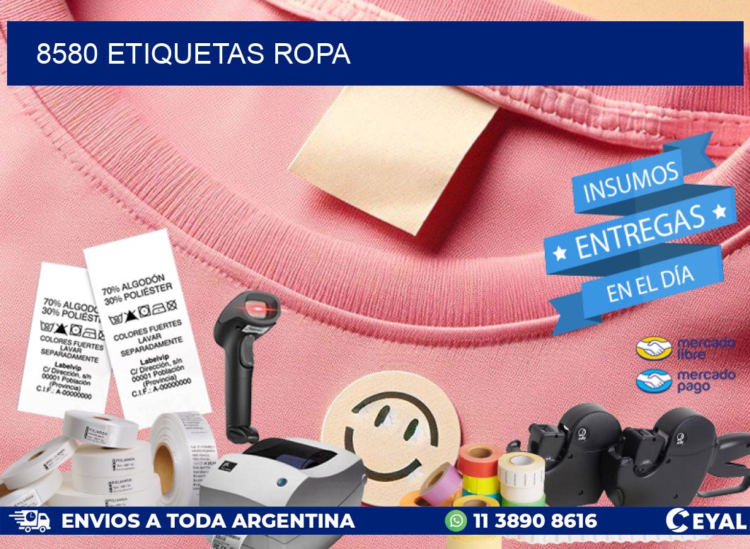 8580 ETIQUETAS ROPA