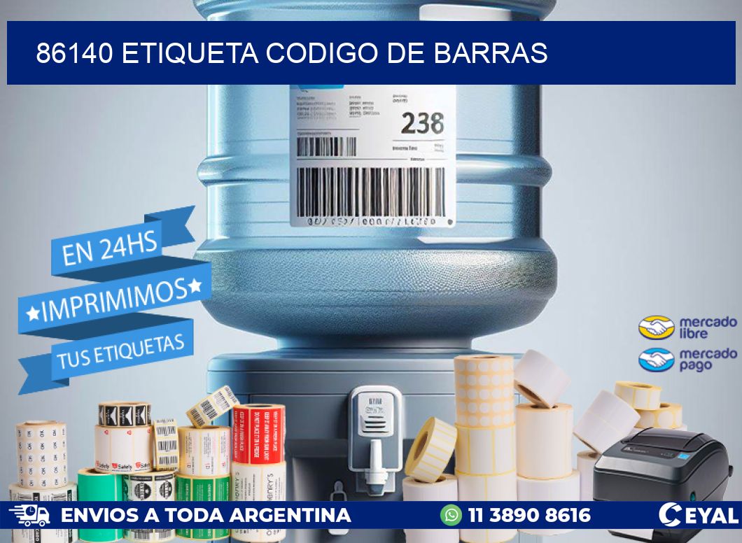 86140 etiqueta codigo de barras