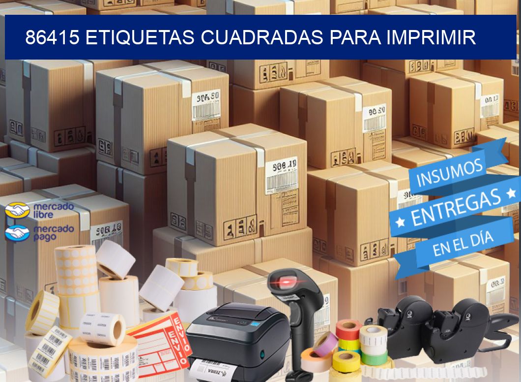 86415 Etiquetas cuadradas para imprimir