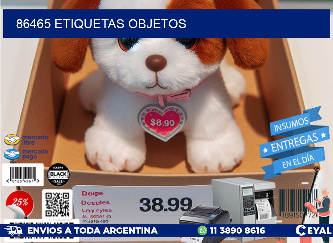 86465 etiquetas objetos
