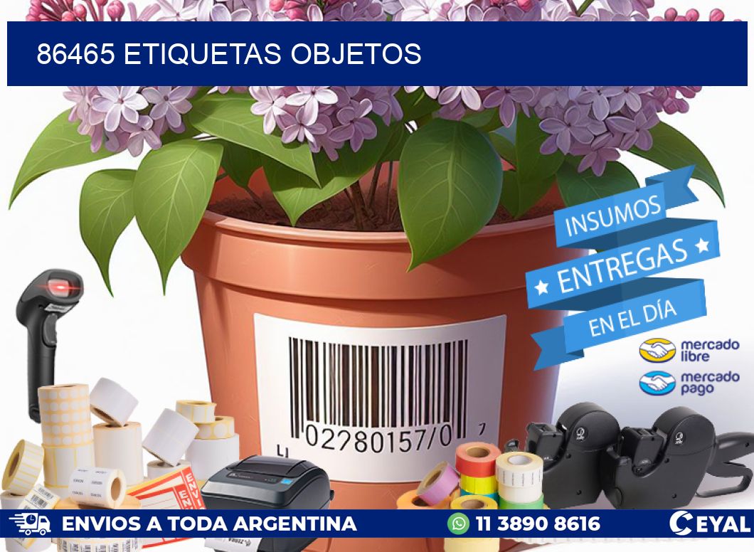 86465 etiquetas objetos