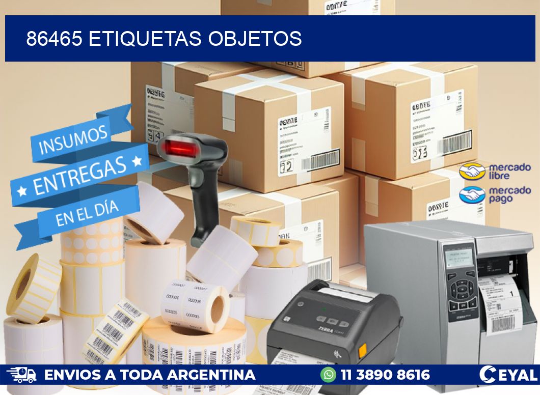 86465 etiquetas objetos