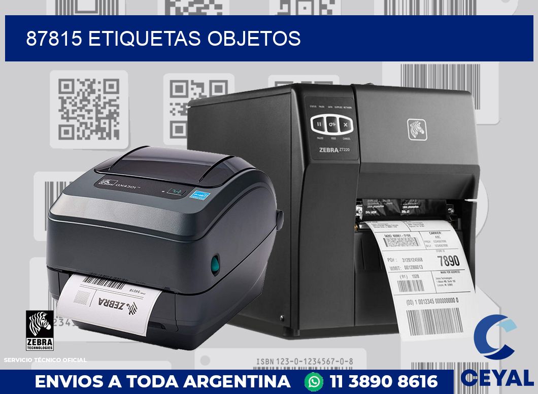 87815 etiquetas objetos