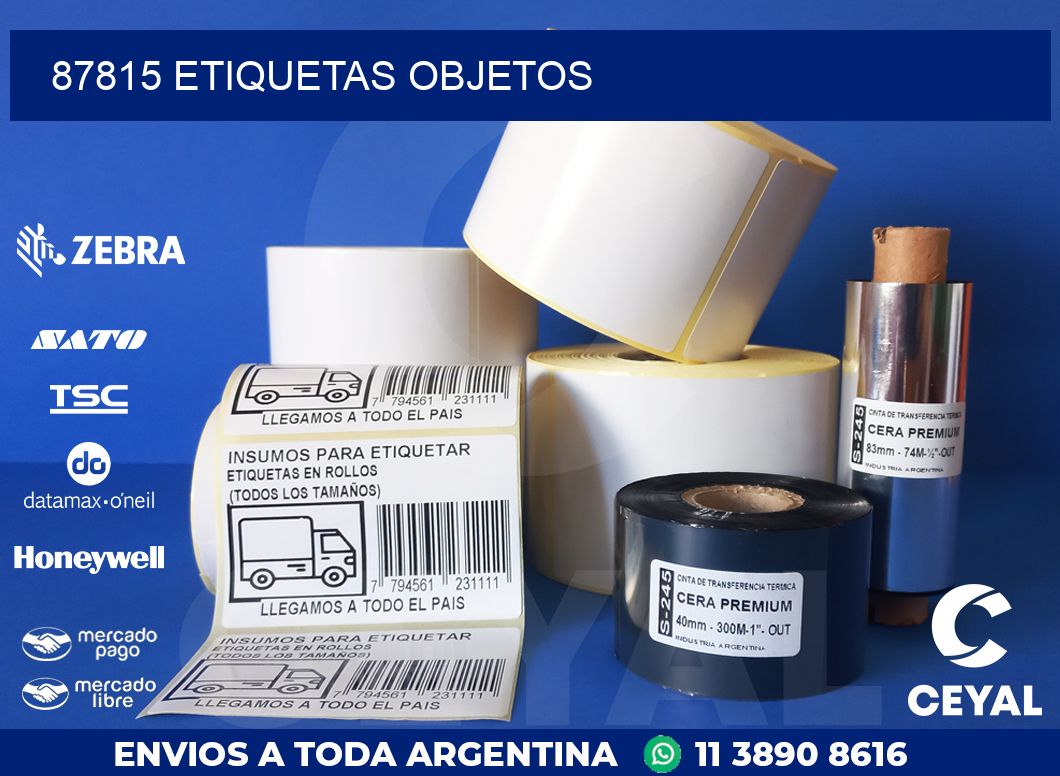 87815 etiquetas objetos