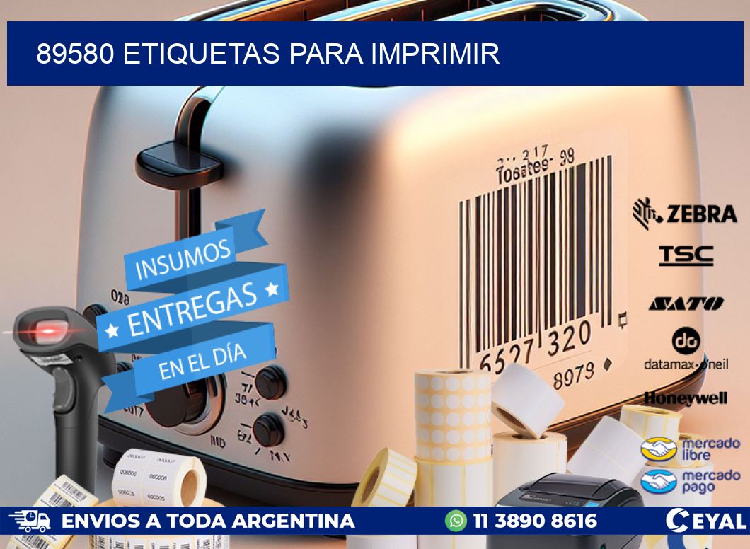 89580 etiquetas para imprimir