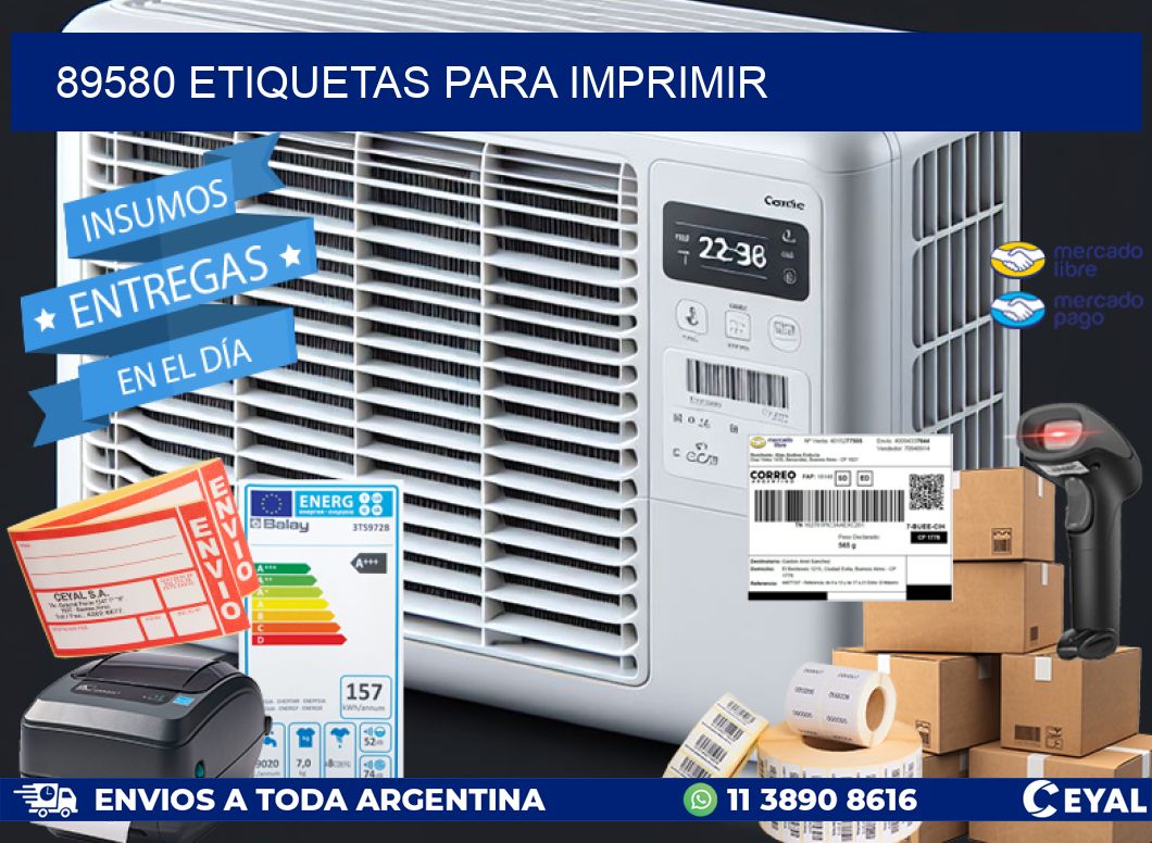 89580 etiquetas para imprimir