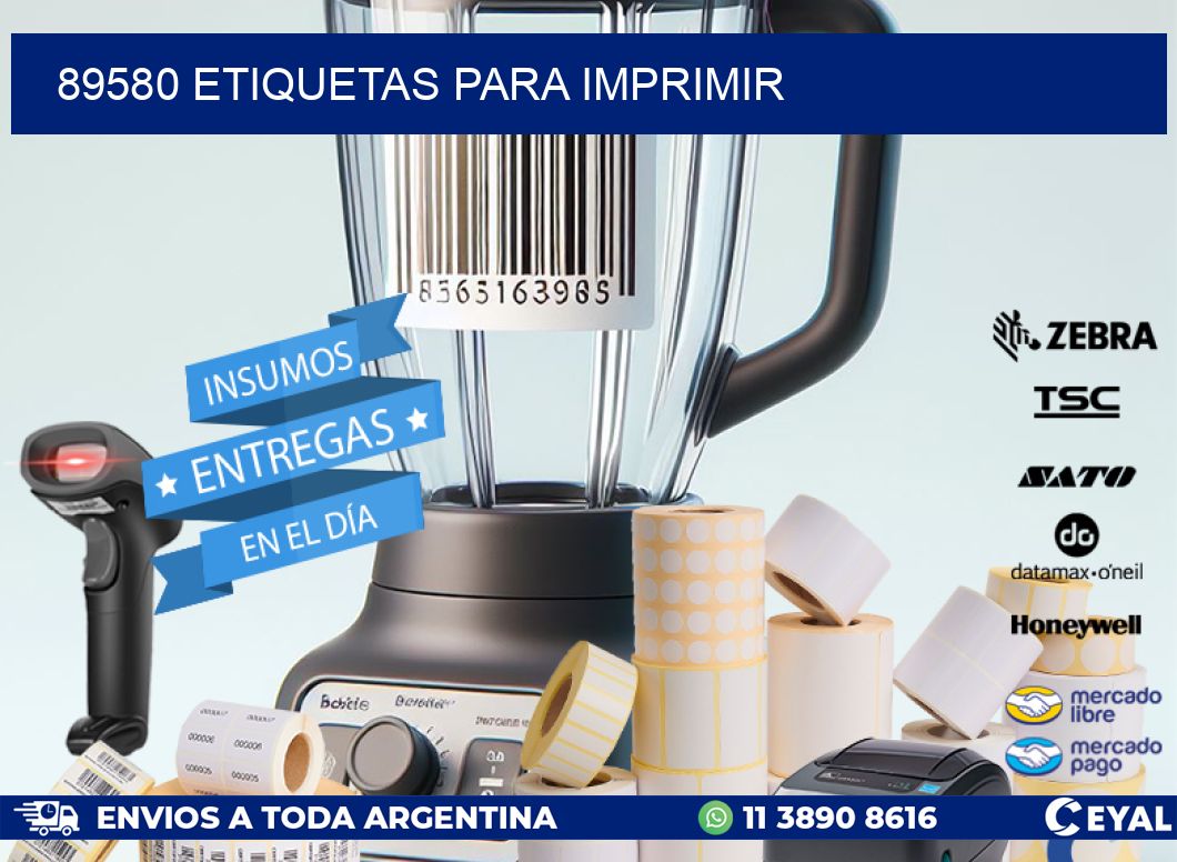 89580 etiquetas para imprimir