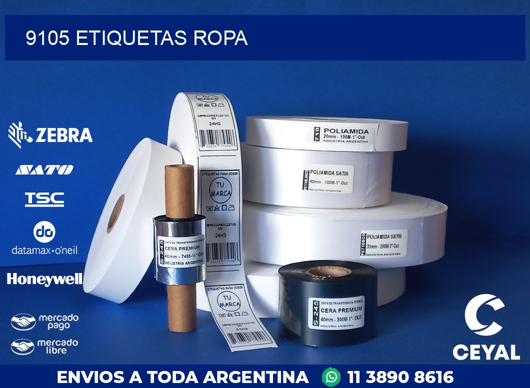 9105 ETIQUETAS ROPA