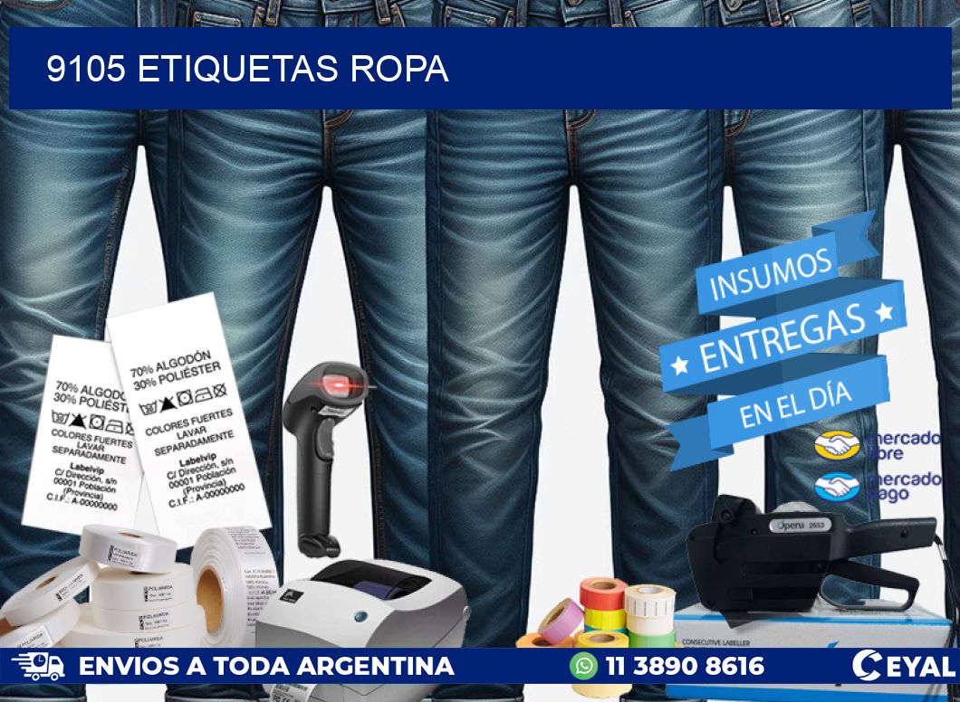9105 ETIQUETAS ROPA