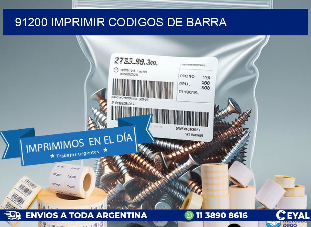 91200 imprimir codigos de barra