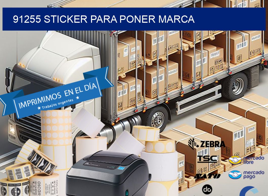 91255 STICKER PARA PONER MARCA