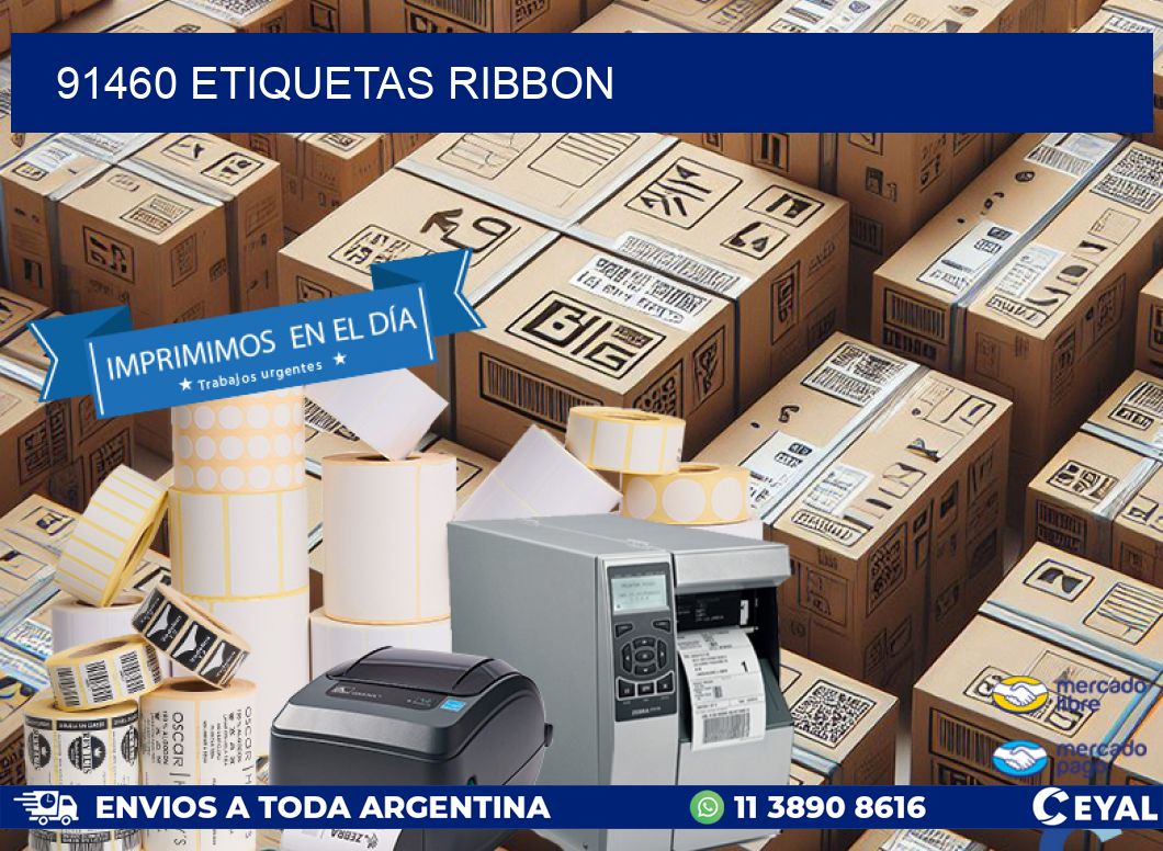 91460 ETIQUETAS RIBBON