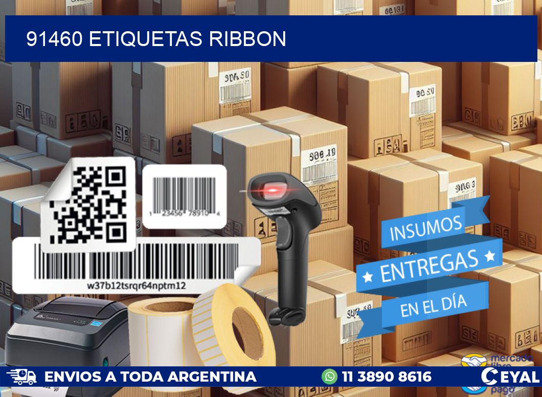 91460 ETIQUETAS RIBBON