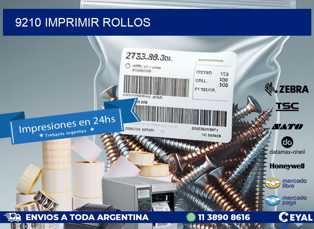 9210 imprimir rollos