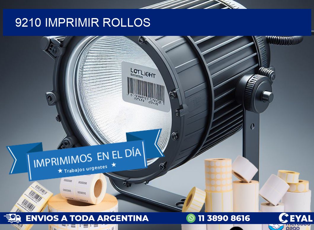 9210 imprimir rollos