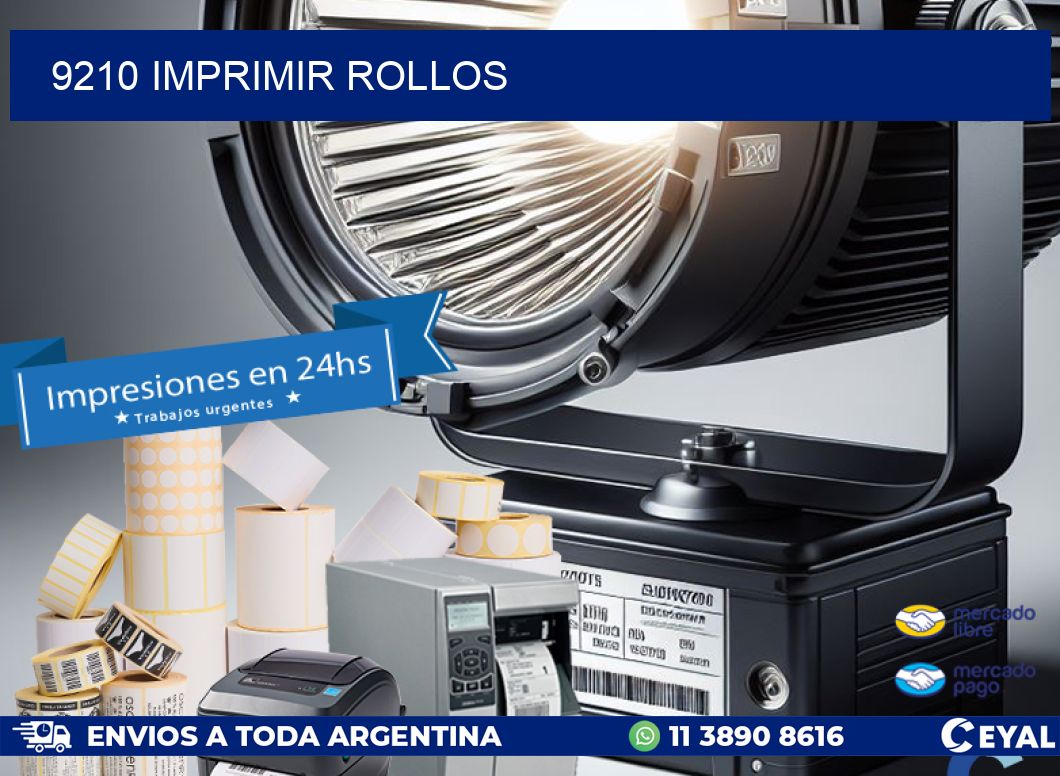 9210 imprimir rollos