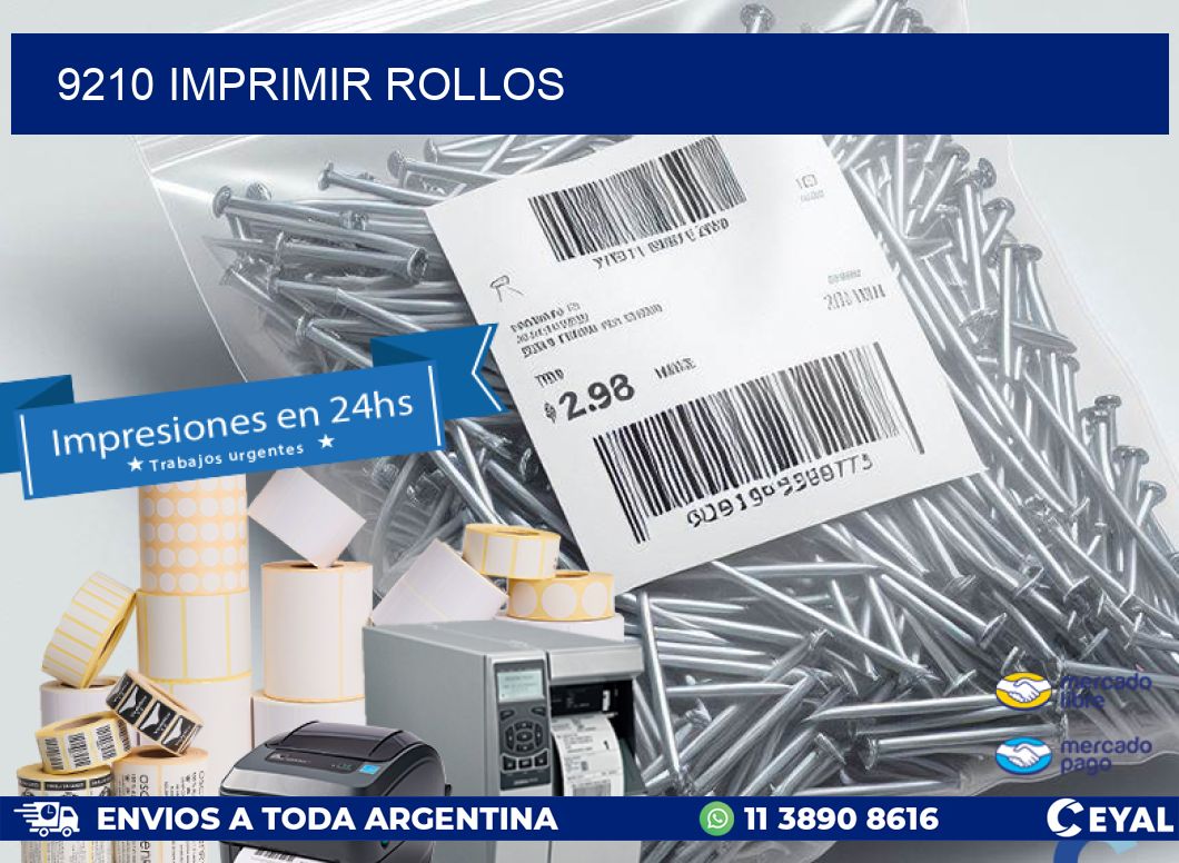 9210 imprimir rollos