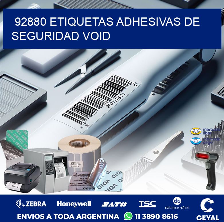 92880 ETIQUETAS ADHESIVAS DE SEGURIDAD VOID