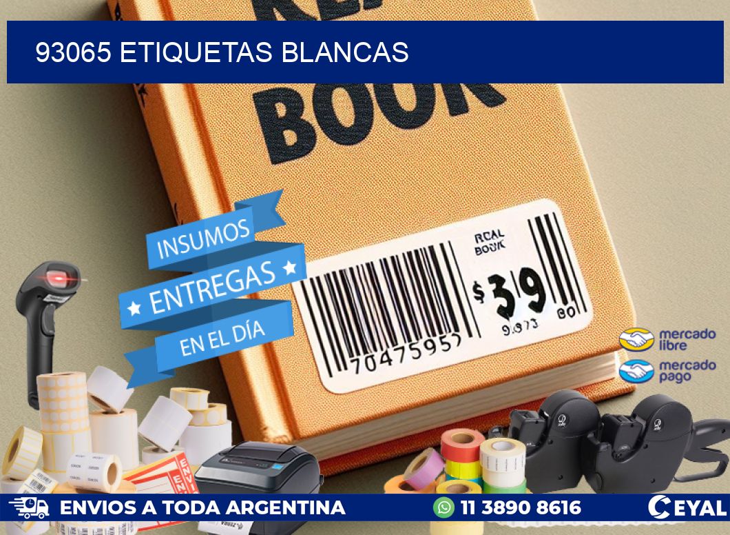 93065 ETIQUETAS BLANCAS