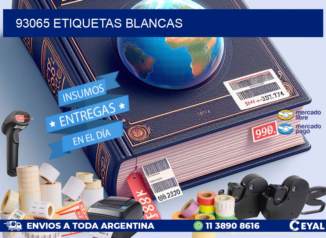 93065 ETIQUETAS BLANCAS