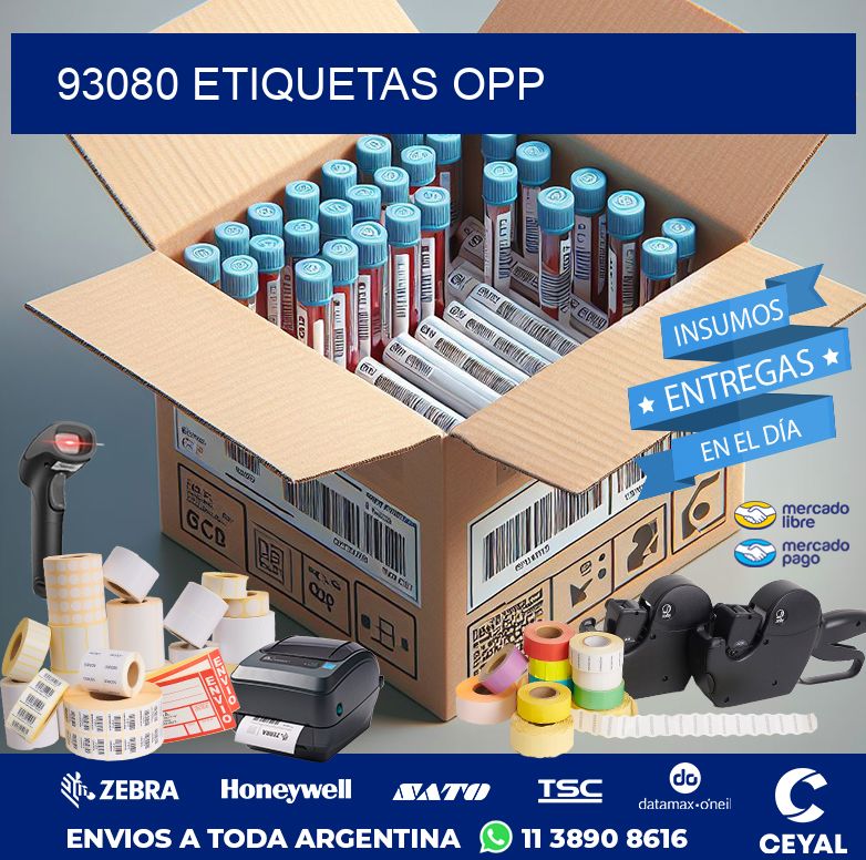 93080 ETIQUETAS OPP