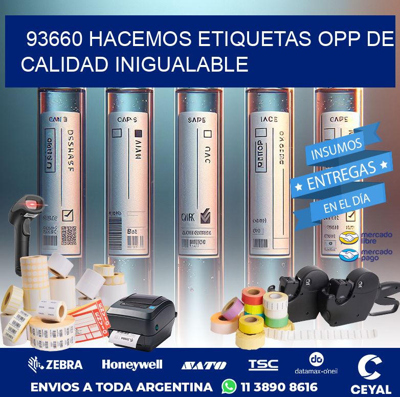 93660 HACEMOS ETIQUETAS OPP DE CALIDAD INIGUALABLE
