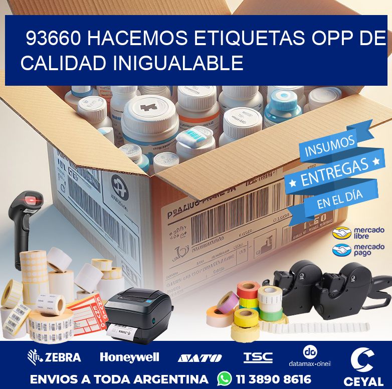 93660 HACEMOS ETIQUETAS OPP DE CALIDAD INIGUALABLE